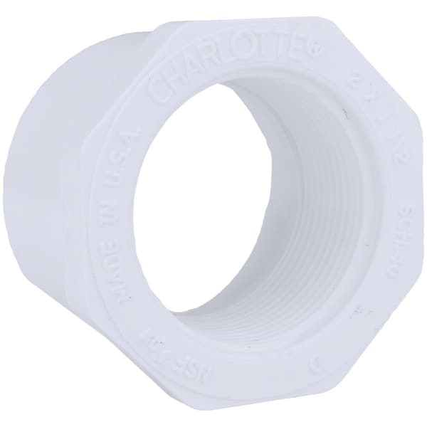 Charlotte Pipe And Foundry 2 In. SPG x 1-1/2 In. FPT Schedule 40 PVC Bushing PVC 02108 3200HA - main